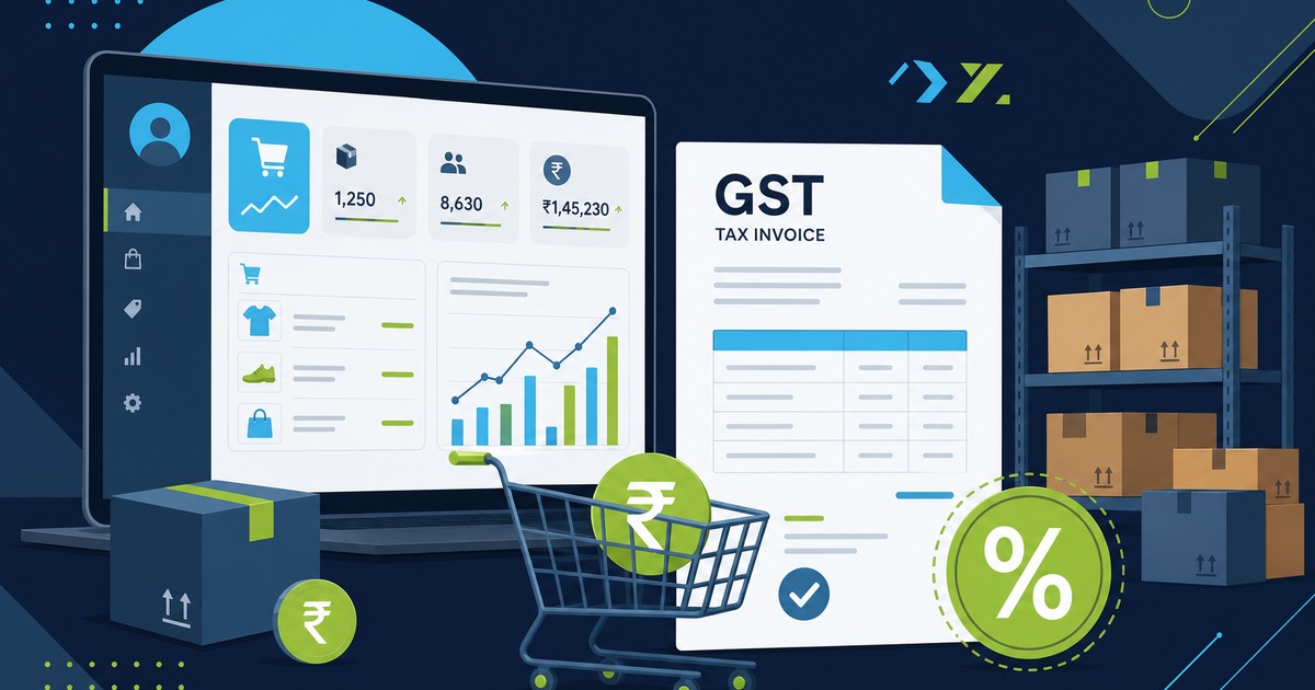 Indian e-commerce seller reviewing GST audit schedules with a female tax consultant